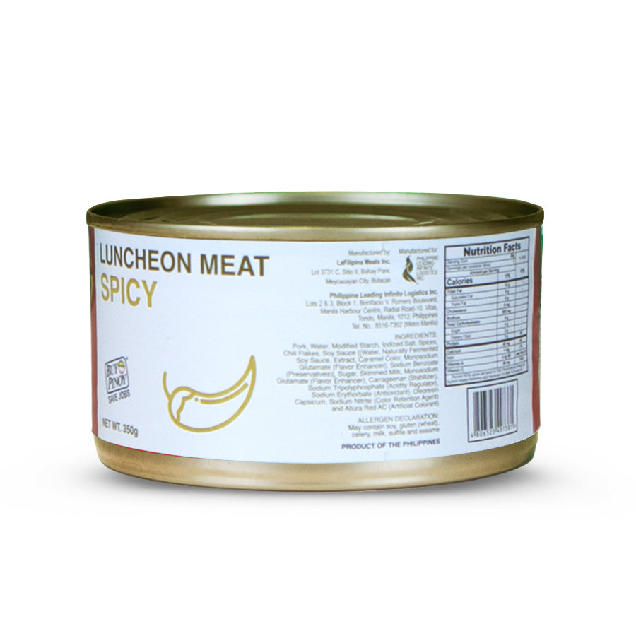 La Filipina Luncheon Meat Gold Spicy 350g_Nutrition