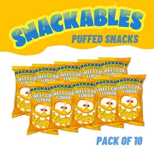 Snackables Sweet Corn Flavor Bundle 50g X 10 Packs