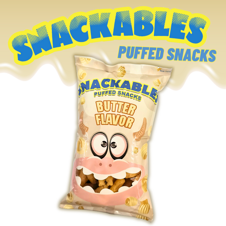 Snackables Puffed Snacks Butter 50g – Lafil Mall